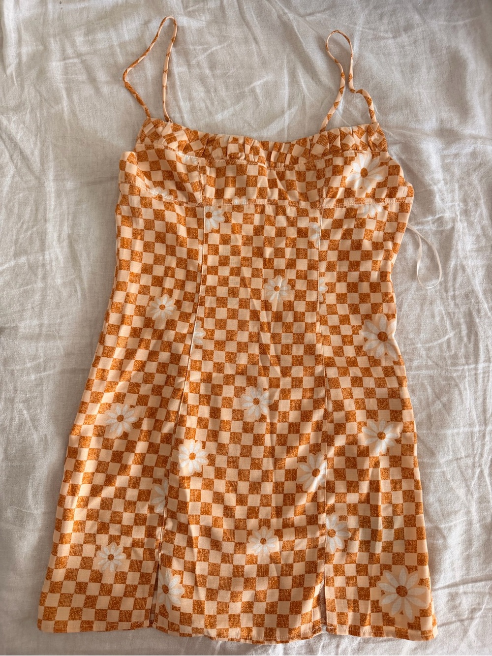 urban outfiiters summer orange dress